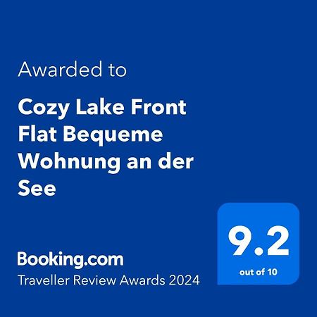Cozy Lake Front Flat Bequeme Wohnung An Der See بورغراديك المظهر الخارجي الصورة